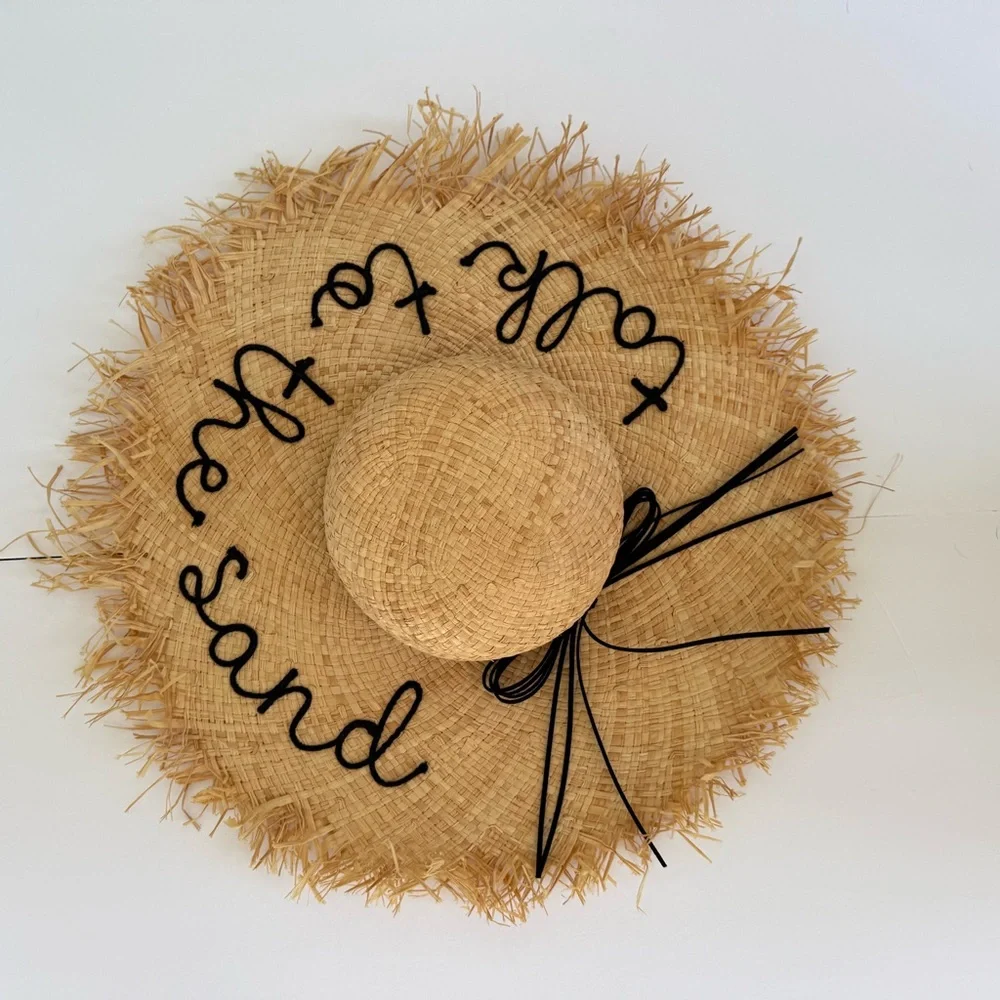 NYC Underground Natural‎ Straw Hat vacation resort Beachy one size